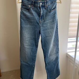 J. Crew Women’s Slim Wide Leg Cropped Blue Denim Jeans sz26